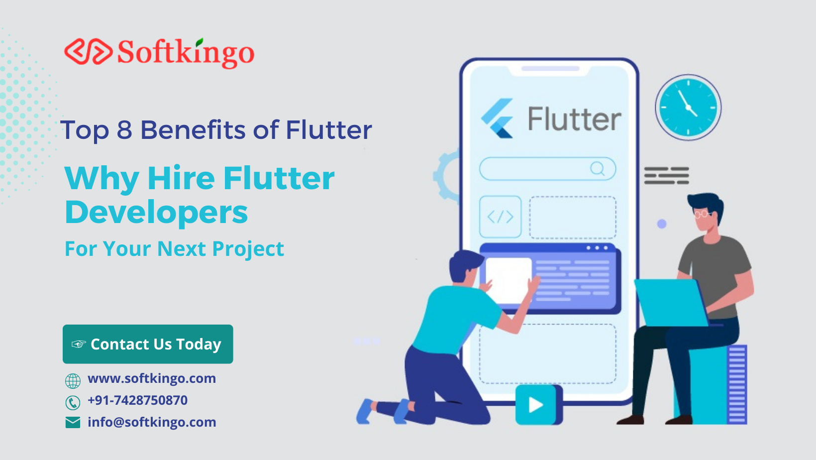 Top 8 Benefits of Flutter and Why Hire Flutter Developers for Your Next Project