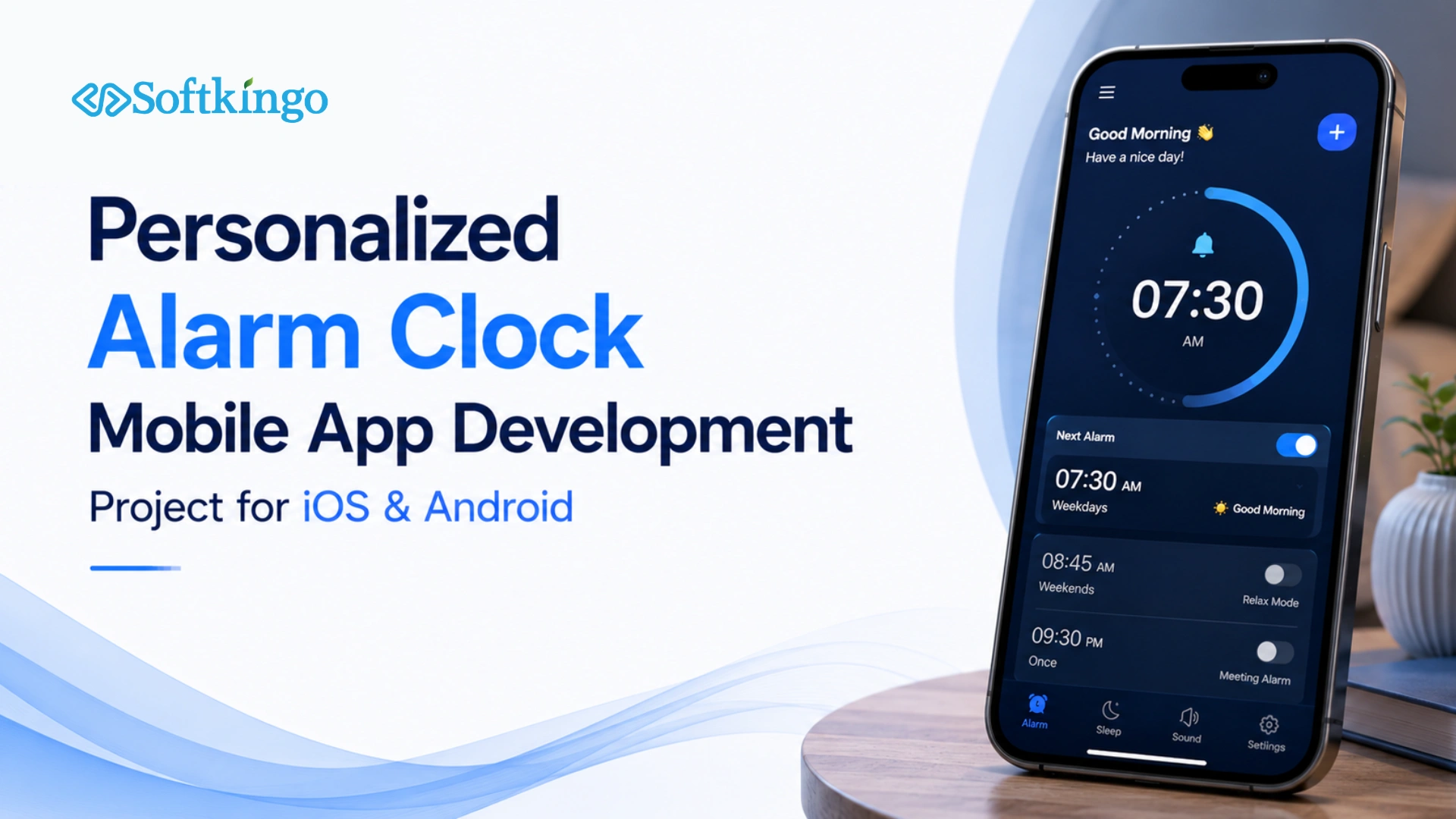 Personalized Alarm Clock Mobile App Development Project for iOS & Android