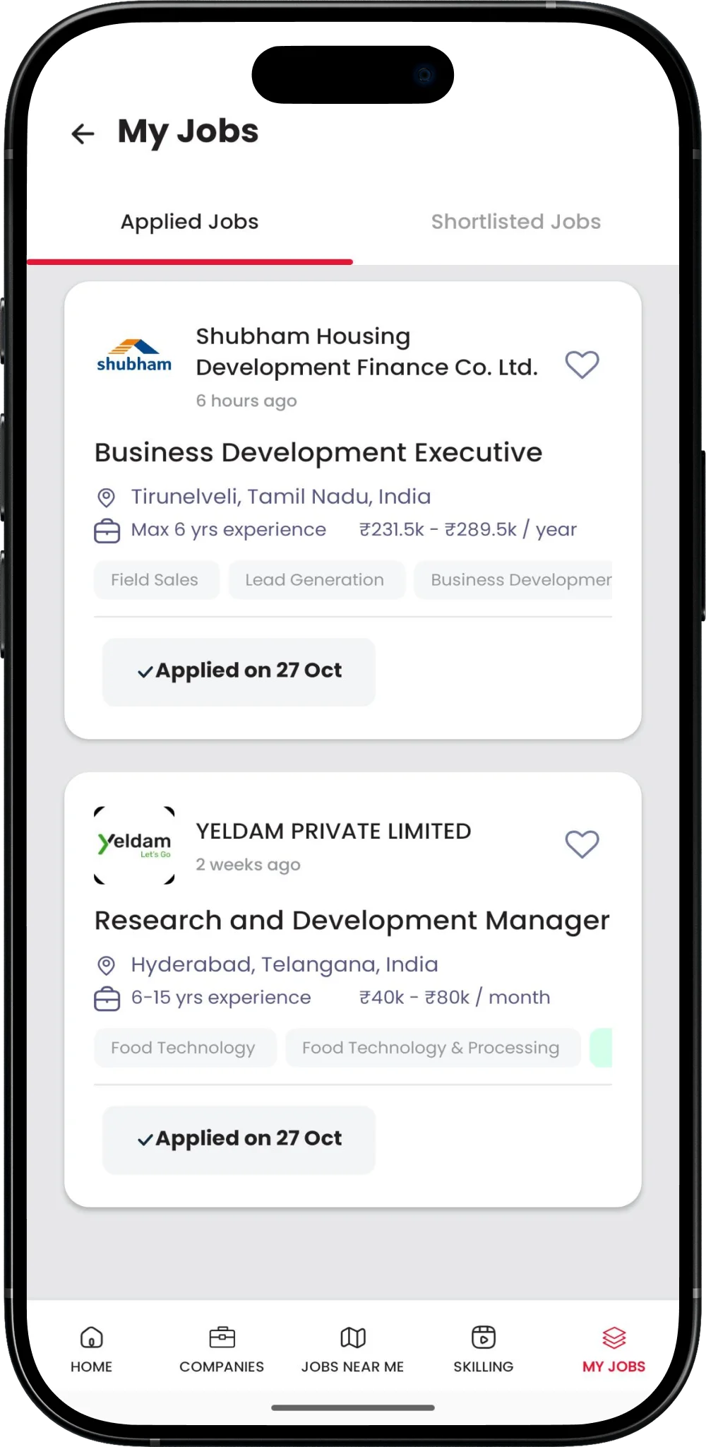 Job Applications