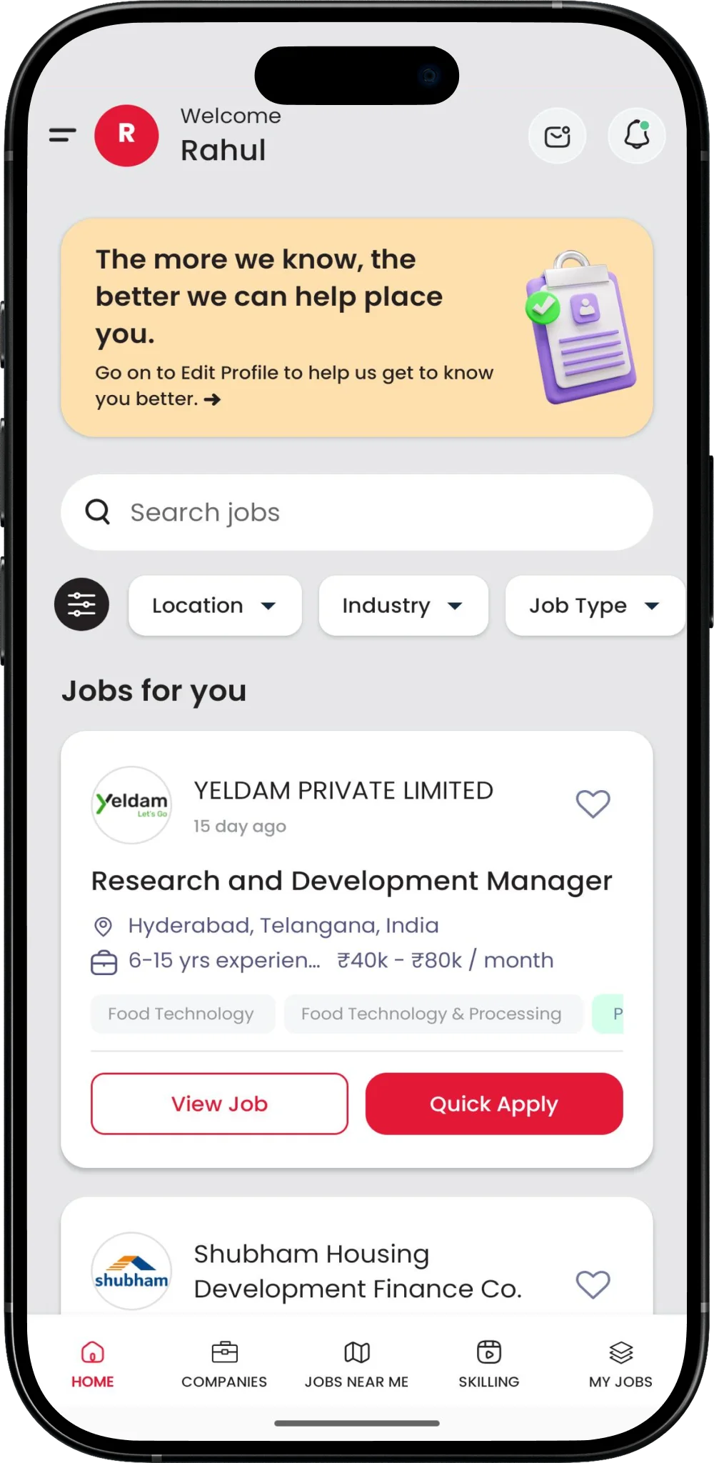 Personalized Job Matching
