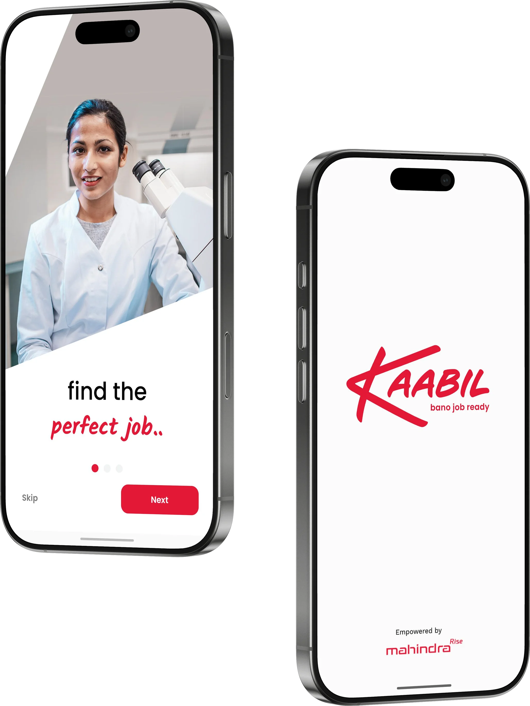 Kaabil: Women's Full Time Jobs mockup