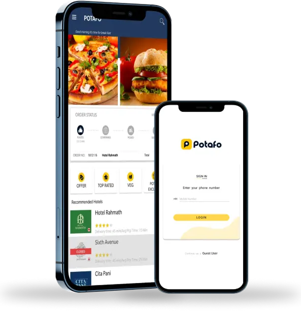 Potafo: Food Delivery App