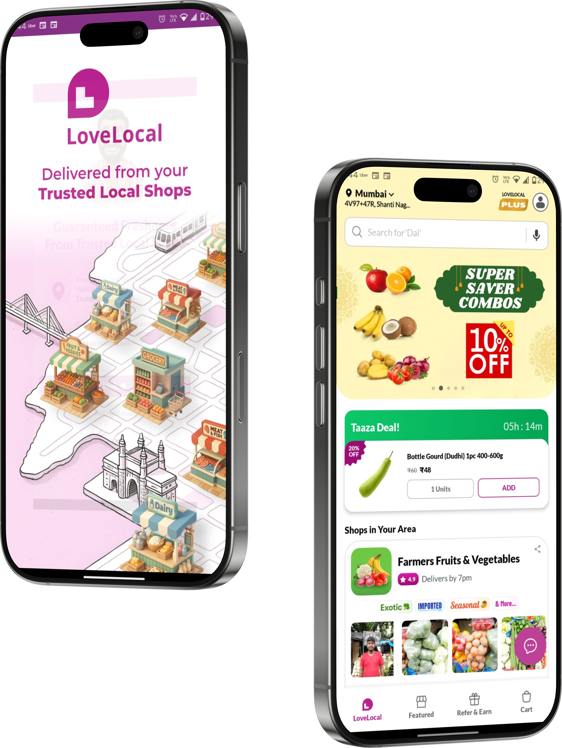 LoveLocal: Grocery App mockup