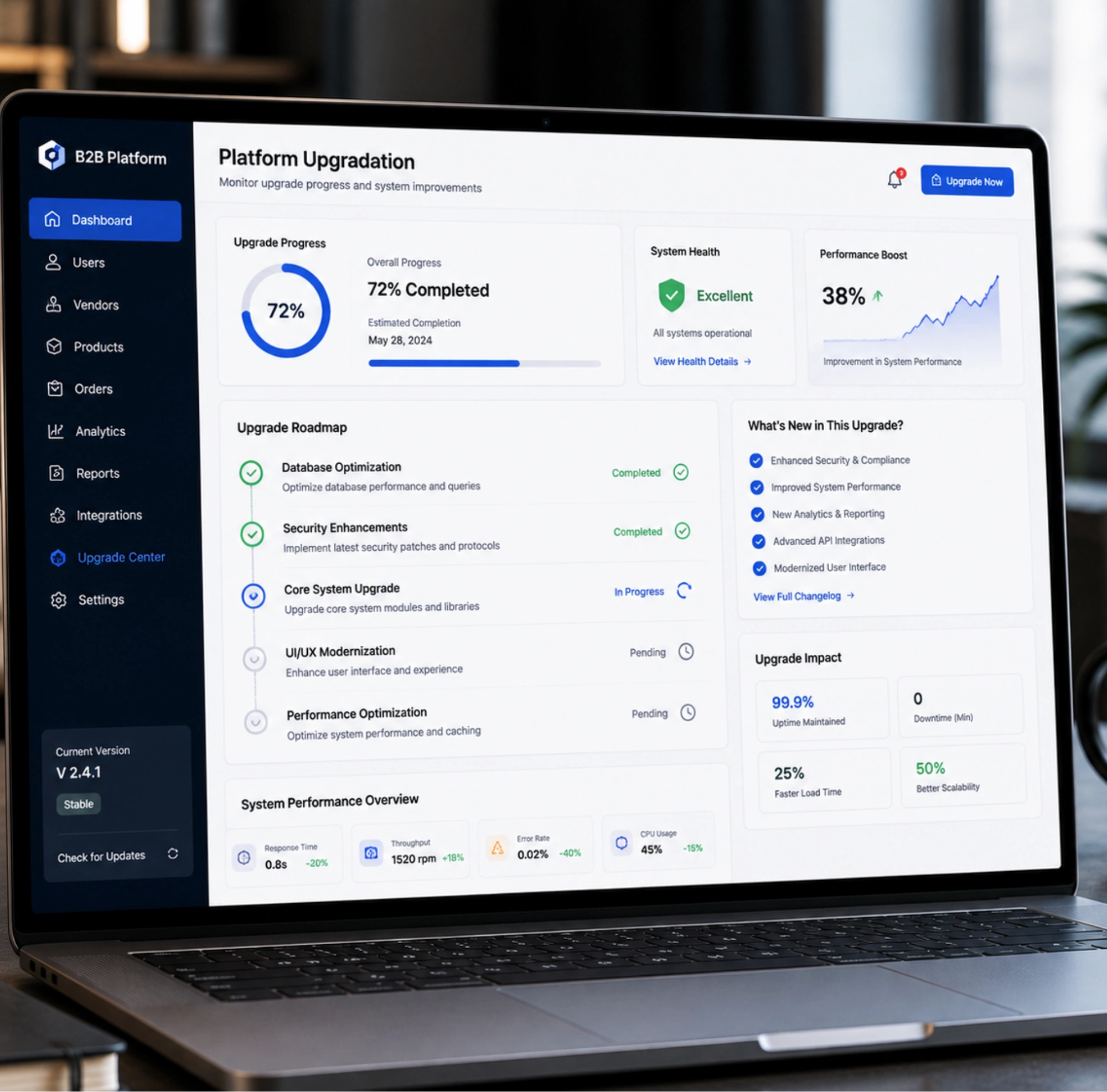 B2B Platform Upgradation