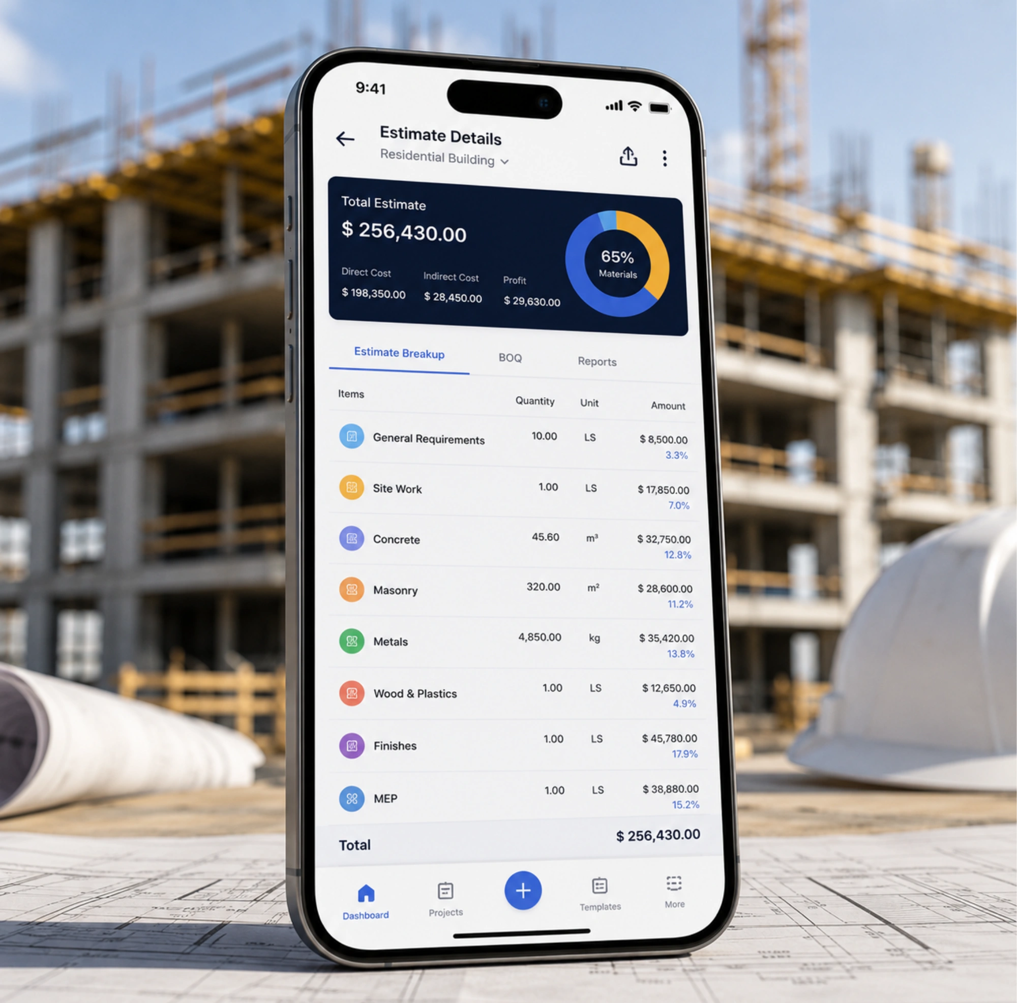 Construction Estimation Apps