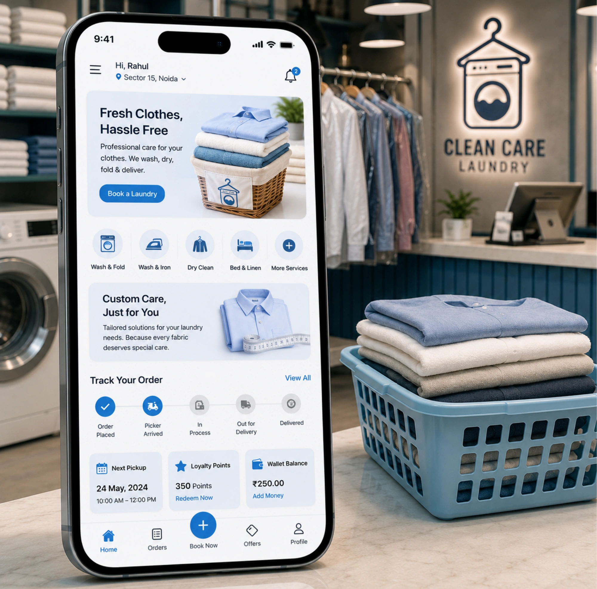 Custom Laundry App Development Services