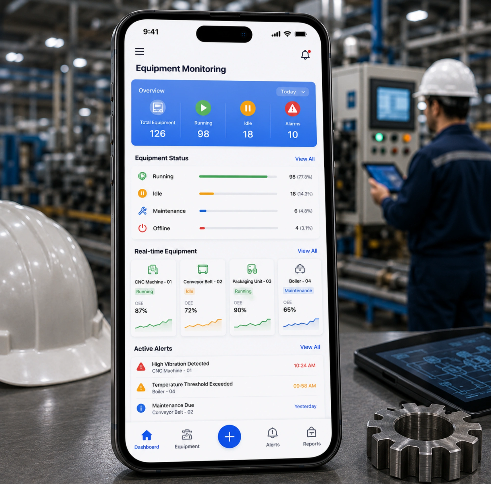 Equipment Monitoring Apps