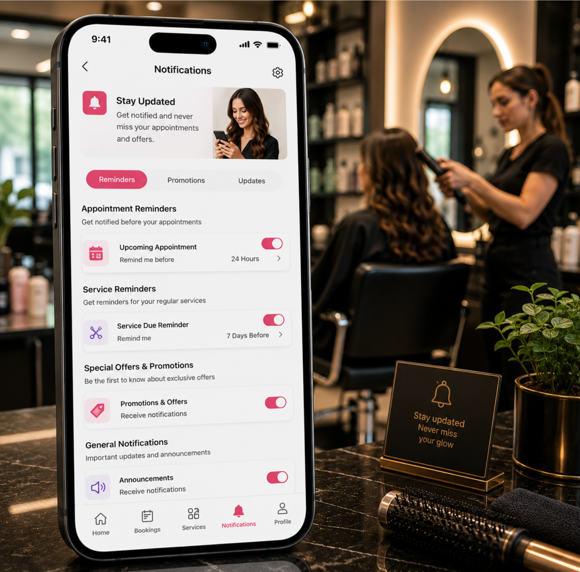 Push Notifications & Reminders