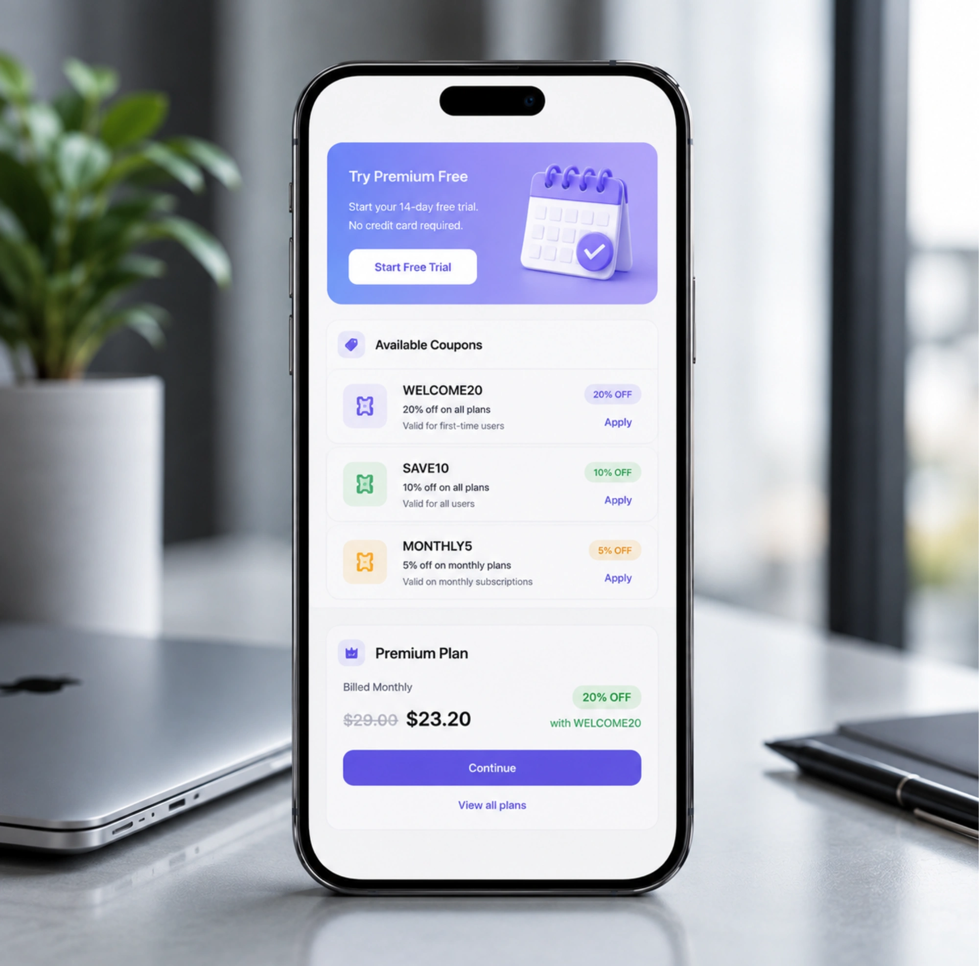 Trial & Coupon Management
