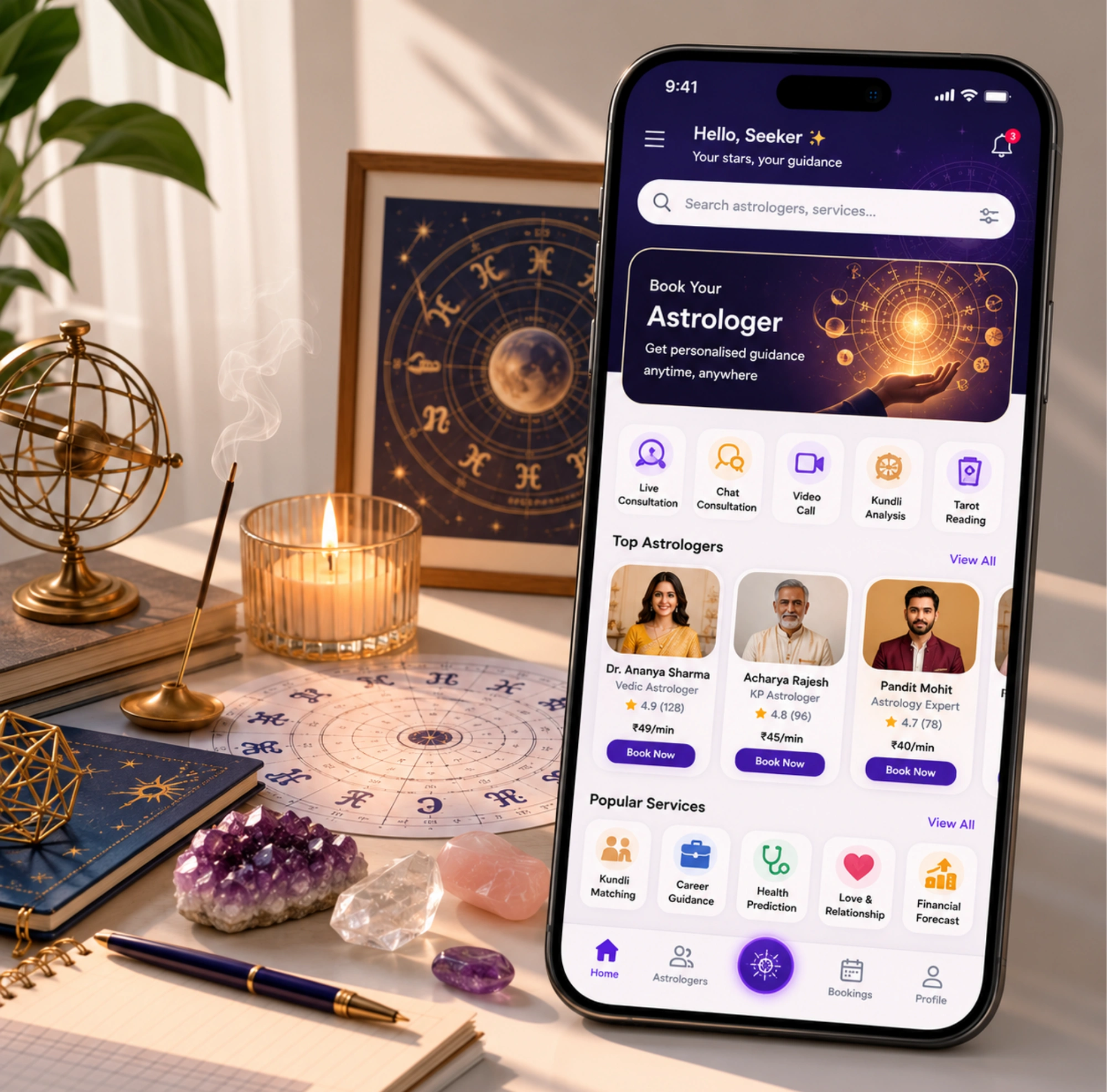 Astrologer Booking App Development