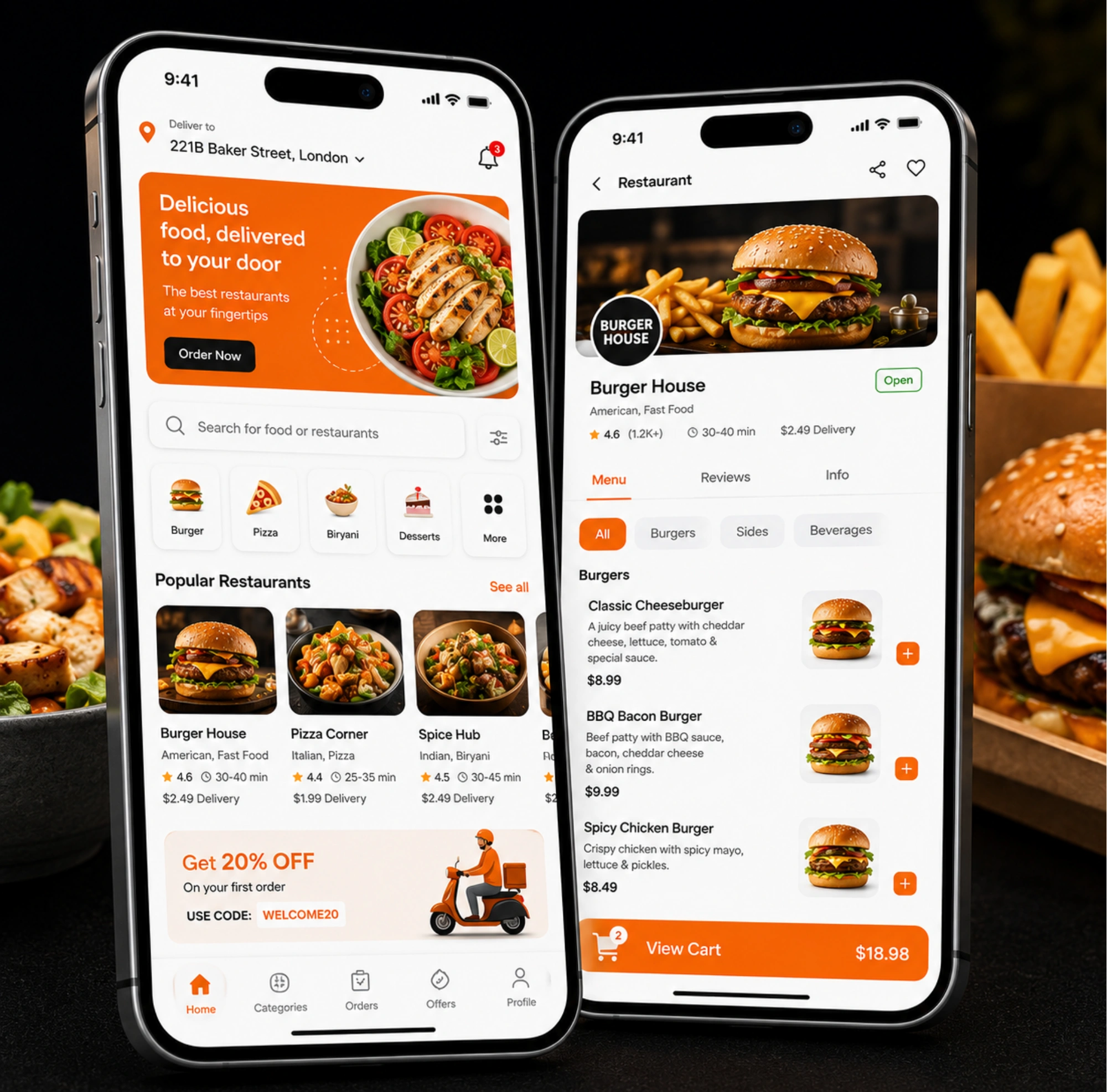 Food Delivery App UI/UX Design