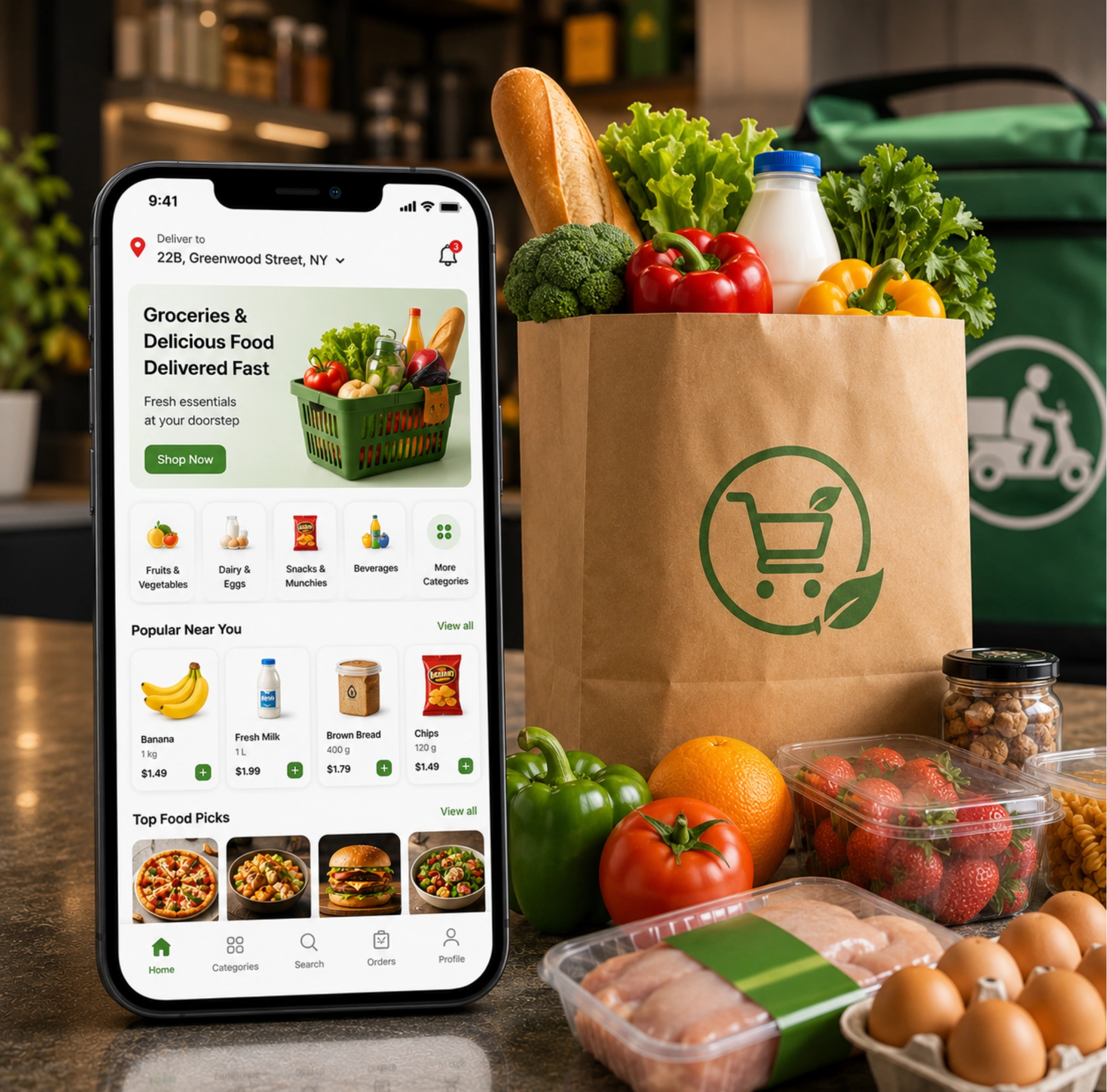 Grocery & Food Delivery App Development