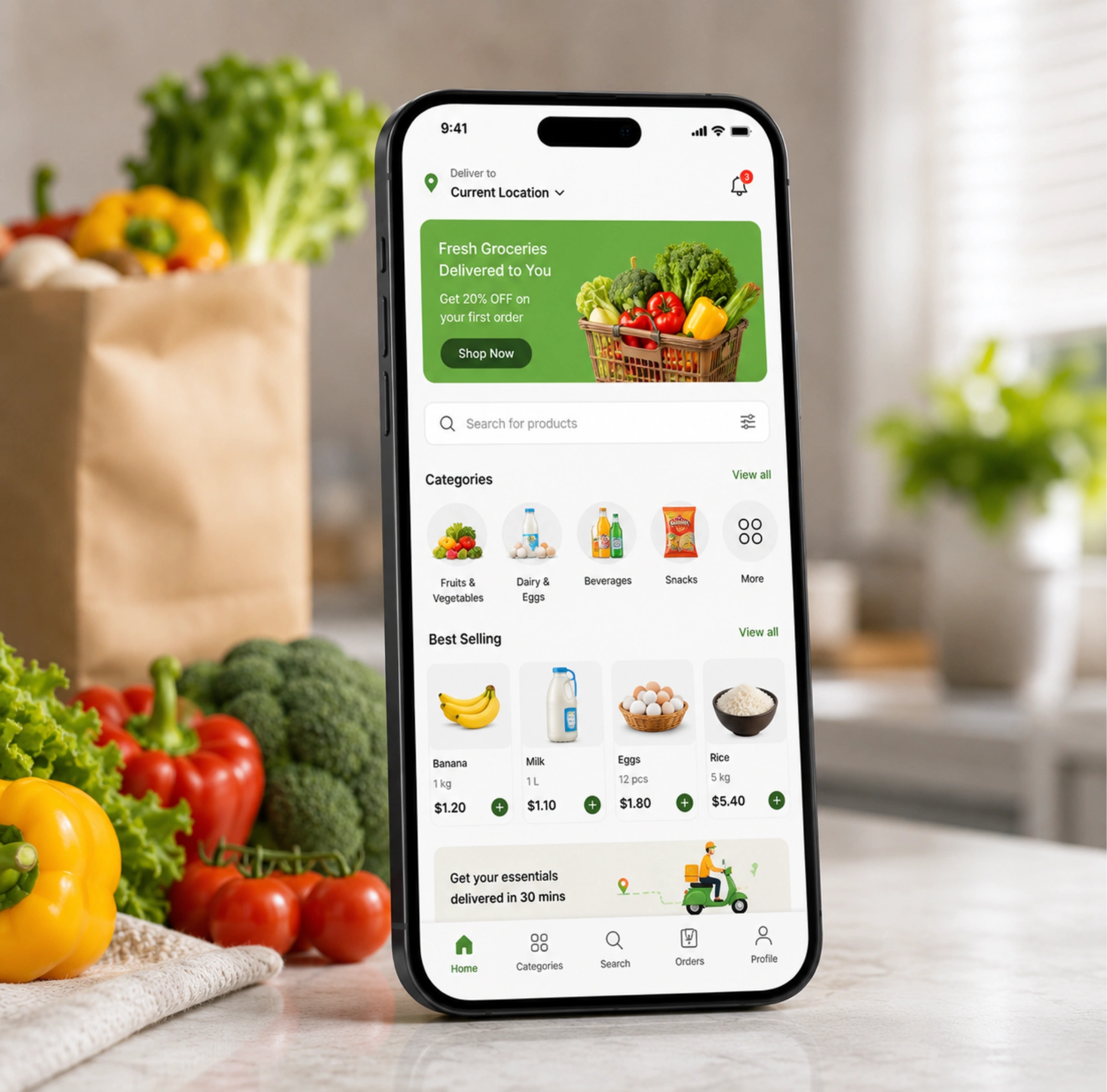 Grocery Delivery App Development
