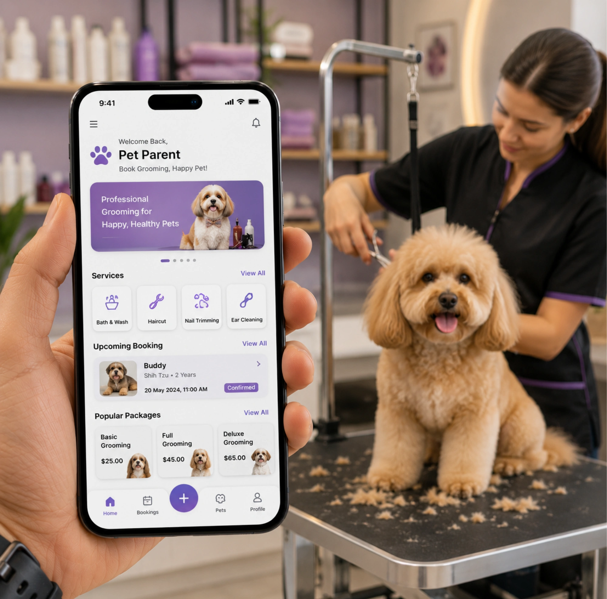 Pet Grooming App Development