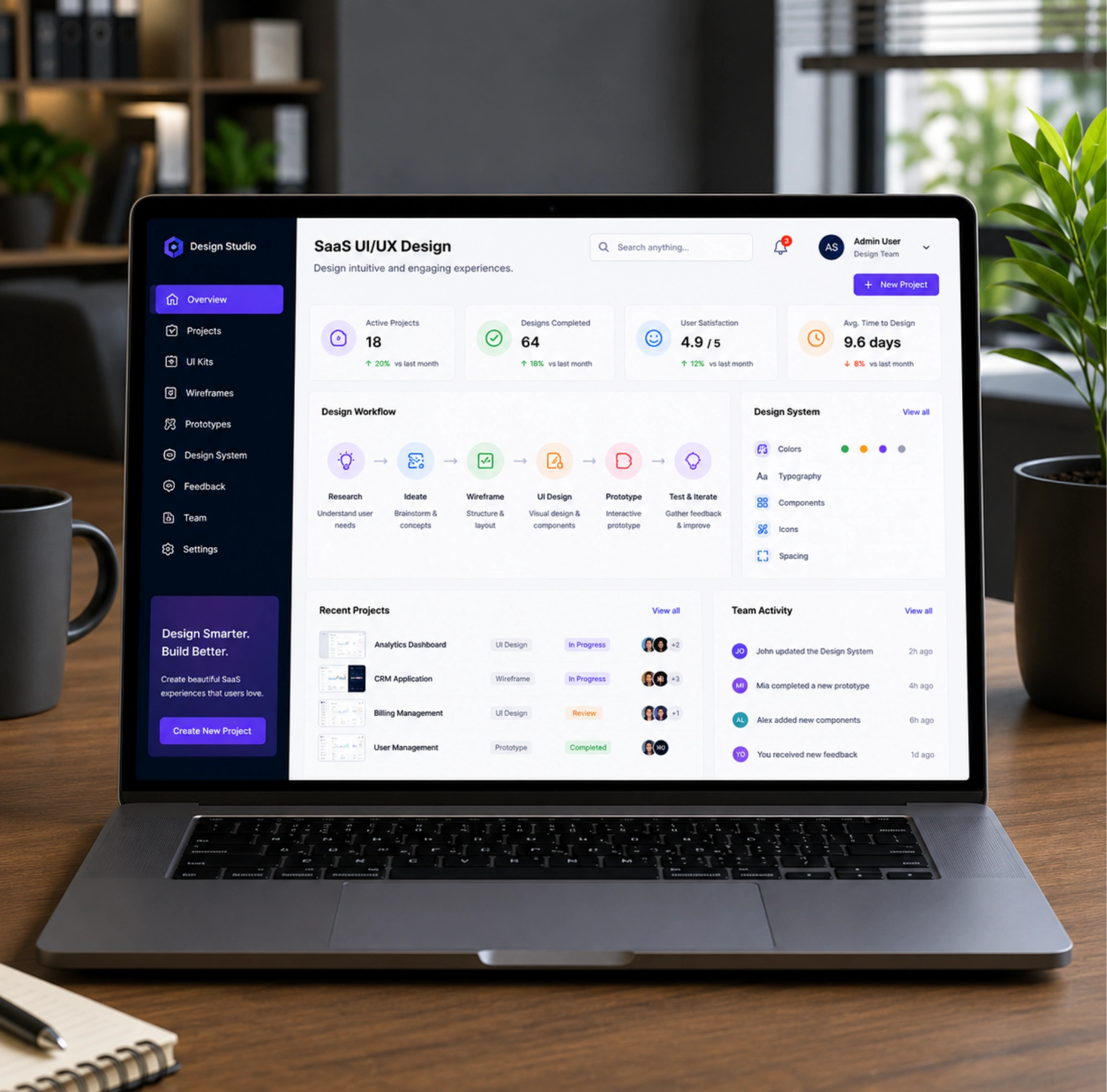 SaaS UI/UX Design