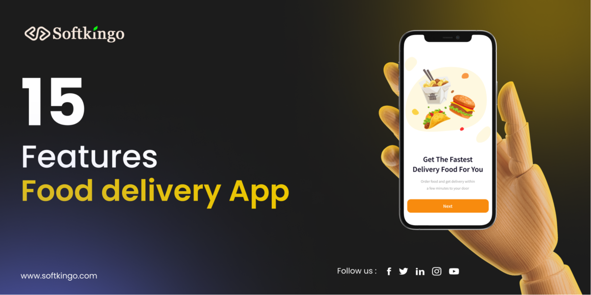 Food delivery app features